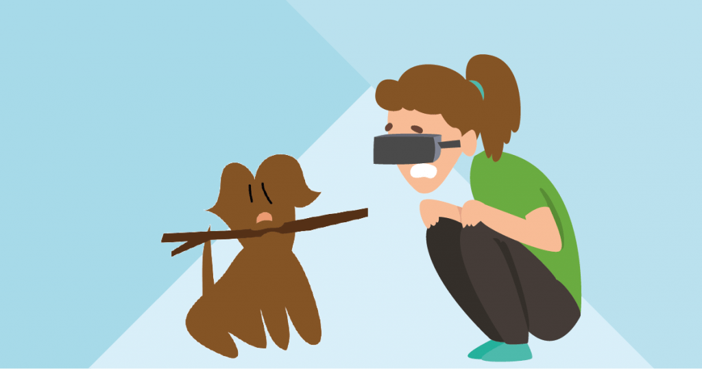 Virtual reality hondenfobie