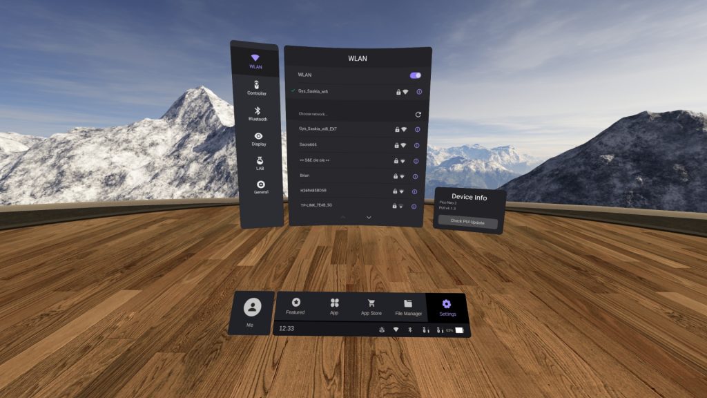 Screenshoto VR-app