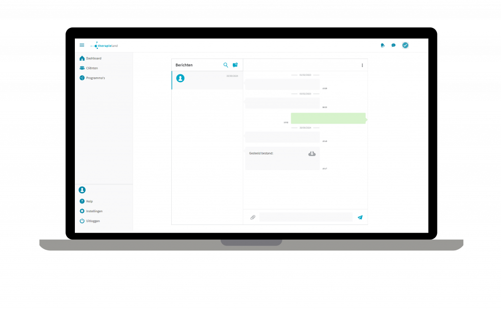 Chat functie Therapieland